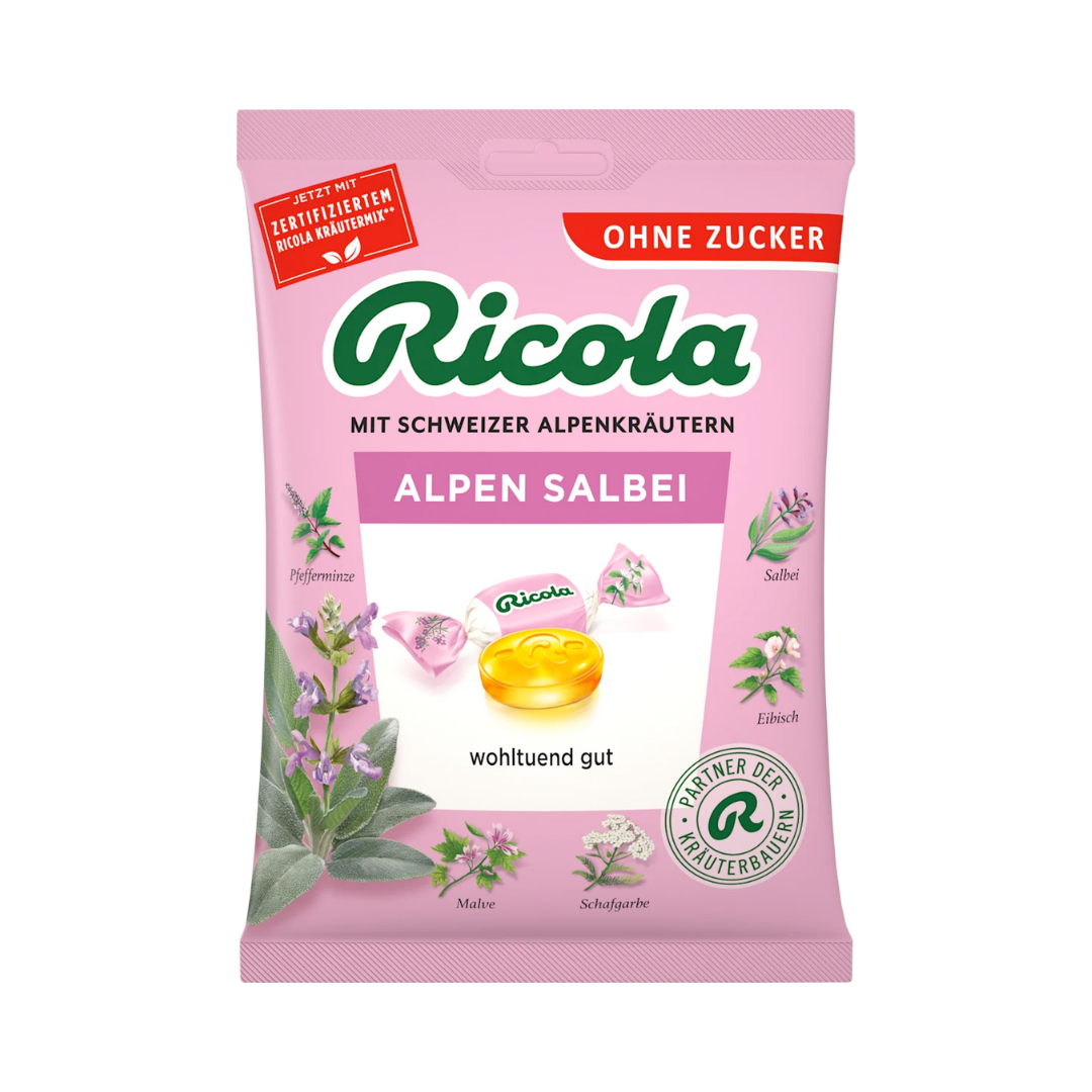 Ricola Alpen Salbei ohne Zucker 75g