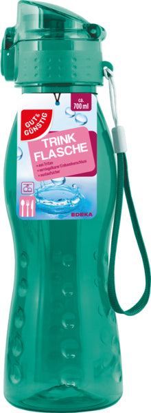 GUT&GÜNSTIG Tritanflasche mit Klickdeckel grün 0,7l