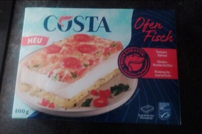 MSC Costa Ofenfisch Alaska-Seelachsfilet Tomate-Spinat Rosmarinkartoffeln 400g