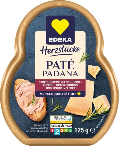 EDEKA Herzstücke Pate Padana 125g QS ITW