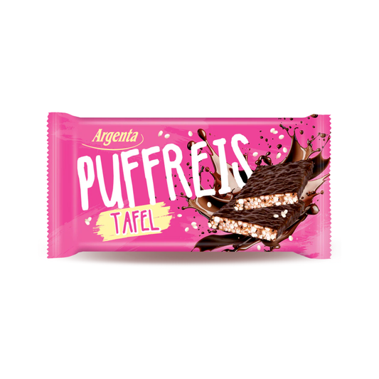 Argenta Puffreistafel zartbitter 60g