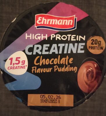 Ehrmann High Protein Creatine Pudding Chocolate Flavour 230g