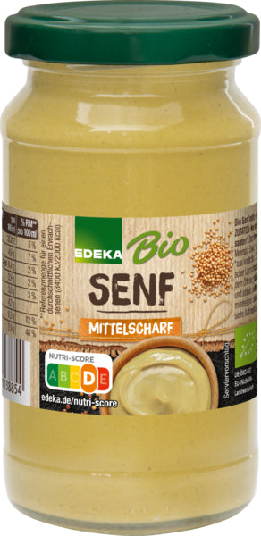 Bio EDEKA Senf mittelscharf 200ml