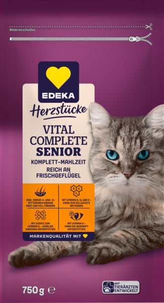 EDEKA Herzstücke Cat Vital Complete Senior 750g