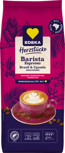 EDEKA Herzstücke Ganze Bohne Espresso Italien Style 1000g