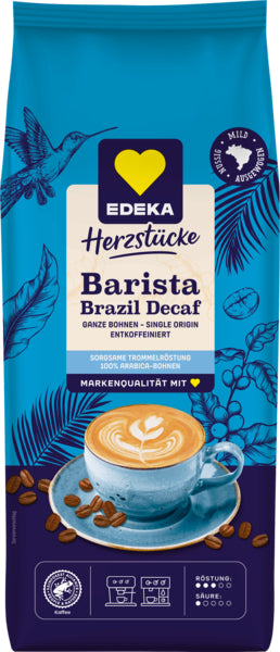 EDEKA Herzstücke Ganze Bohne Crema Brazil Entkoffeiniert 850g