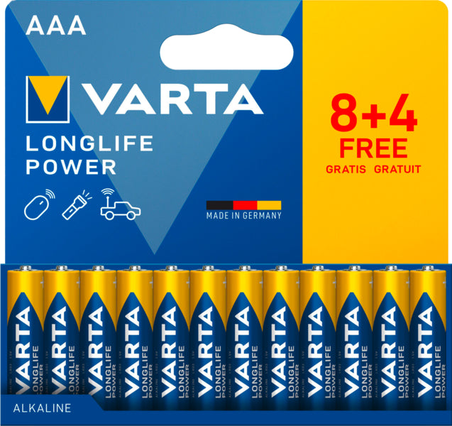 Varta Longlife Power Micro AAA 8+4ST