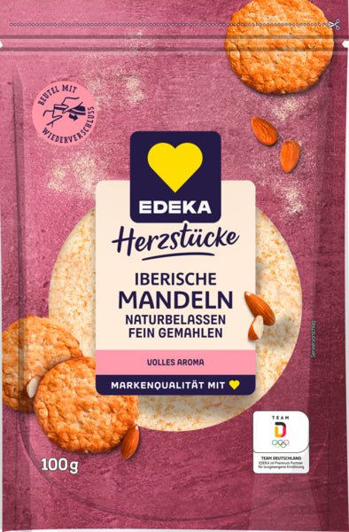 EDEKA Herzstücke Iberische Mandeln naturell gemahlen 100g