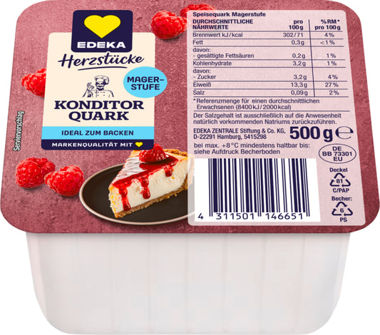 EDEKA Herzstücke Konditorenquark Magerstufe 500g