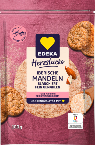 EDEKA Herzstücke Iberische Mandeln blanchiert gemahlen 100g
