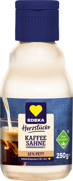 EDEKA Herzstücke Kaffeesahne 12% 250g VLOG