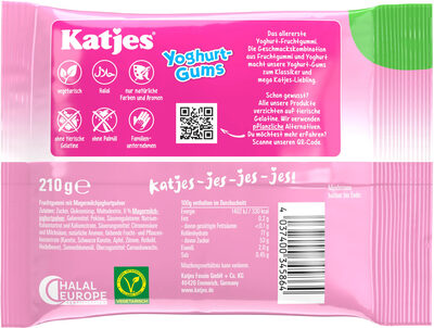 Katjes Yoghurt Gums 210g