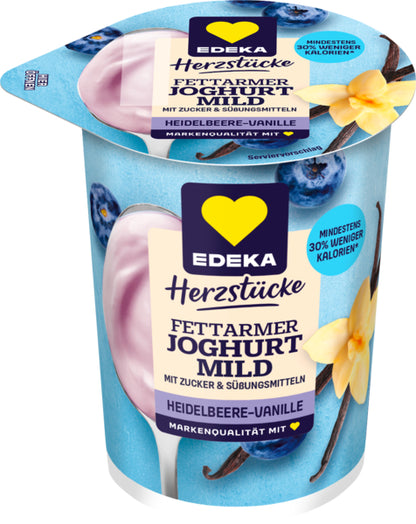 EDEKA Herzstücke Fruchtjoghurt Heidelbeer-Vanille 1,5% 250g