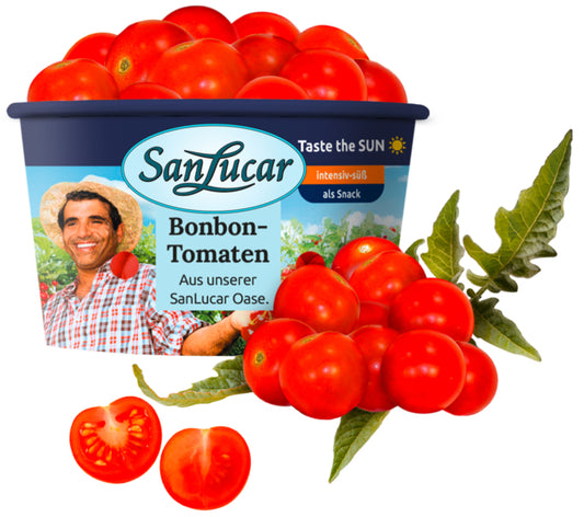 San Lucar Cherrytomaten Tunesien Klasse I 250g Kartoneimer/-becher