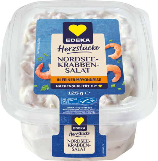 MSC EDEKA Herzstücke Nordseekrabbensalat 125g