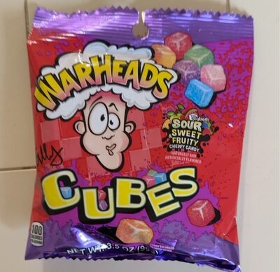 Warheads Cubes Peg Bag 99g