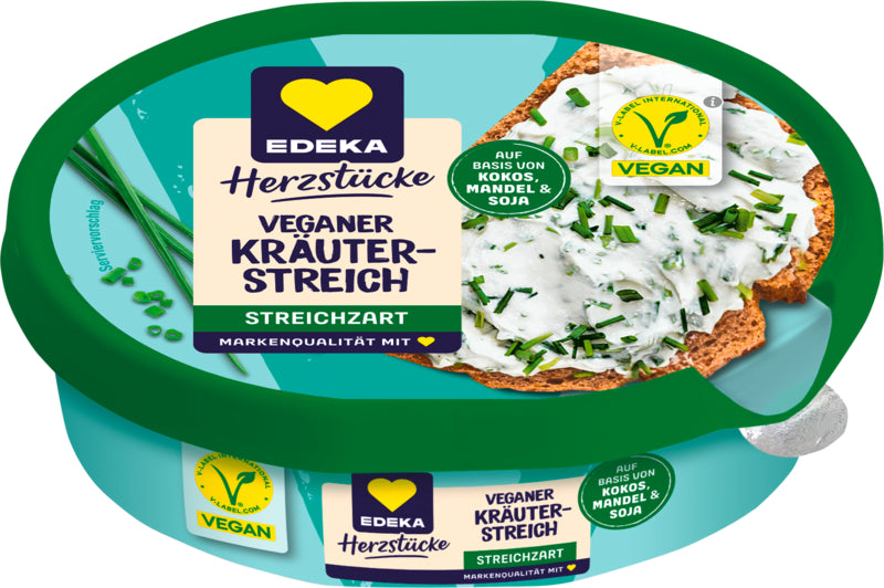EDEKA Herzstücke Veganer Brotaufstrich Kräuter 150g