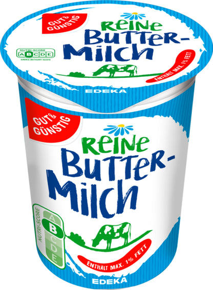 GUT&GÜNSTIG reine Buttermilch max 1% 500g