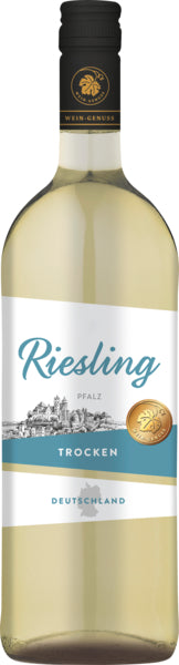 Wein-Genuss Riesling Pfalz QbA trocken 1l