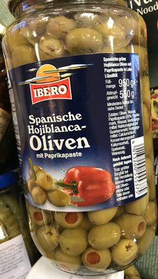 Ibero grüne Oliven mit Paprika 950g