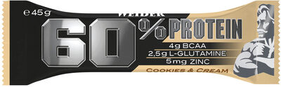 Weider 60% Protein Bar Cookies&Cream 45g