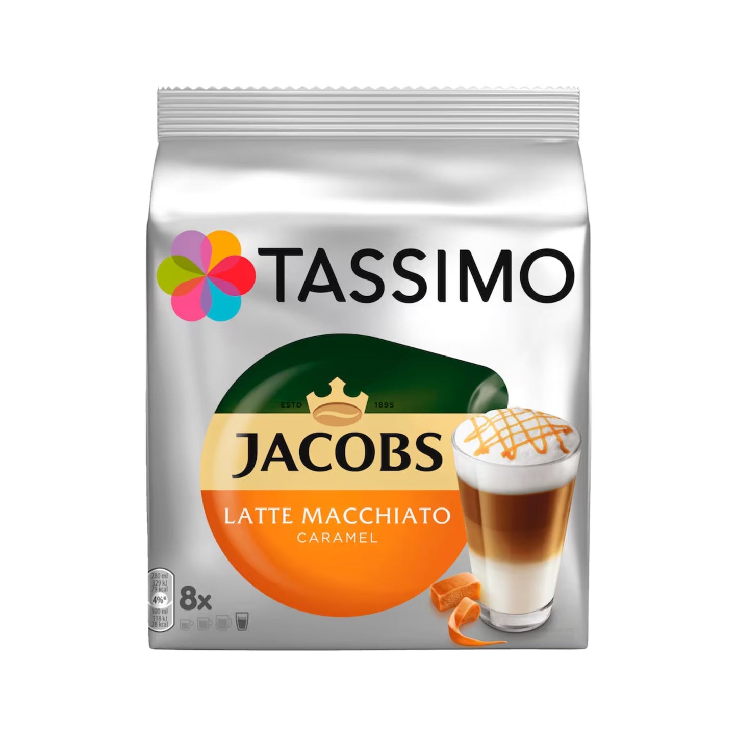 Tassimo Jacobs Kapseln Latte Macciato Caramel 8+8ST 268g