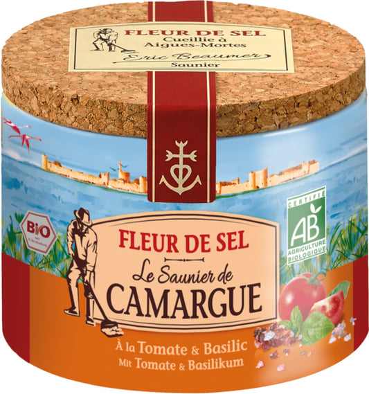 Bio Le Saunier de Camargue Fleur de Sel Tomate Basilikum 125g