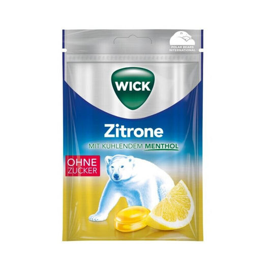 Wick Zitrone&natürliches Menthol ohne Zucker 72g