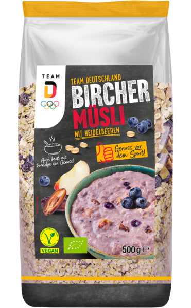 Bio TEAM D Bircher Müsli Heidelbeere 500g