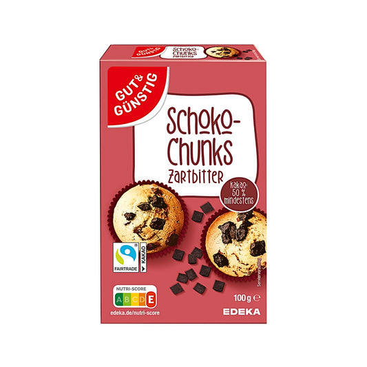 GUT&GÜNSTIG Schoko Chunks Zartbitter 100g