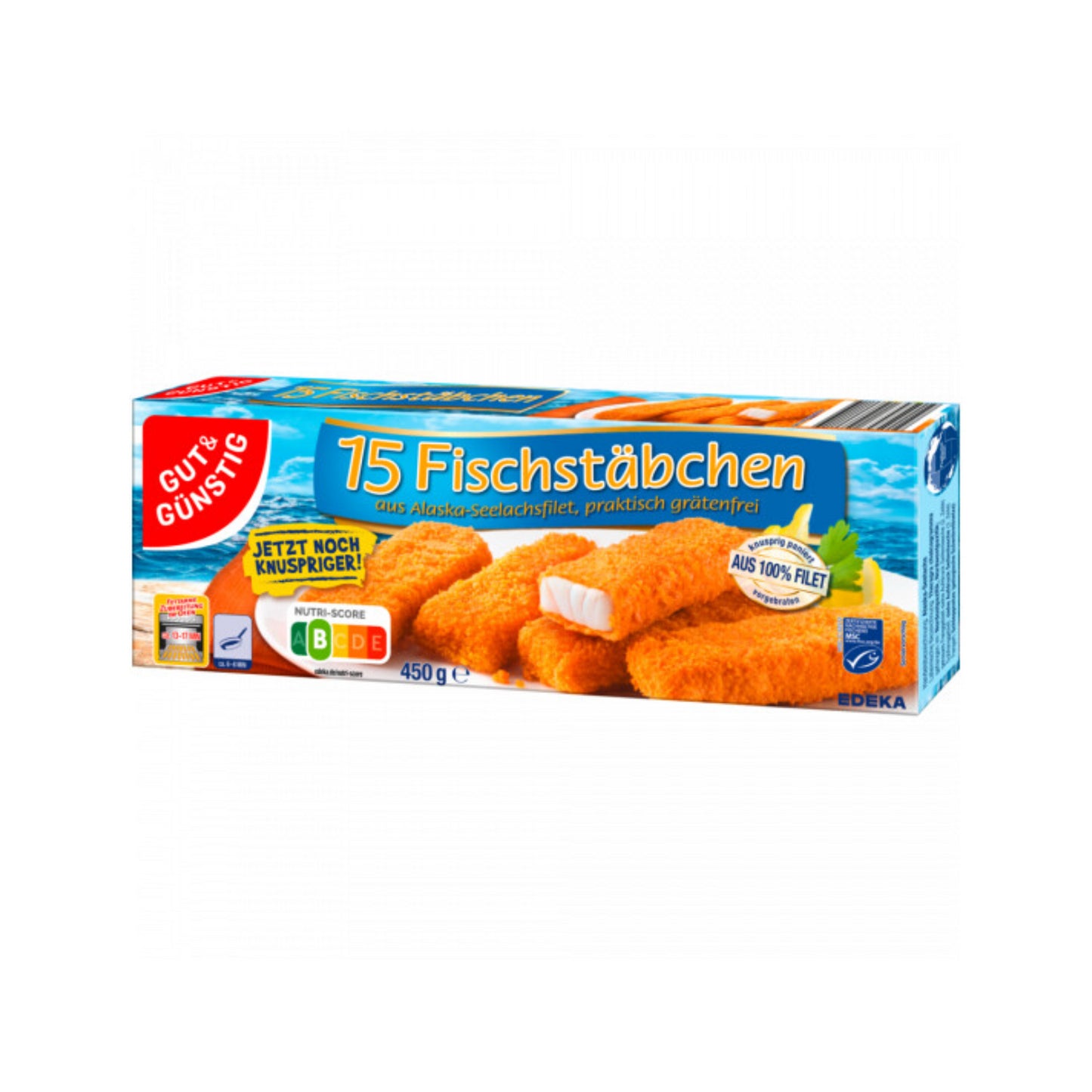 MSC GUT&GÜNSTIG Fischstäbchen Alaska Seelachs 450g