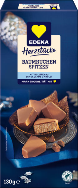 EDEKA Herzstücke Baumkuchenspitzen Vollmilch 130g