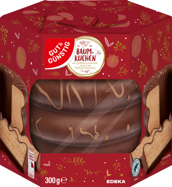 GUT&GÜNSTIG Baumkuchen Zartbitter 300g