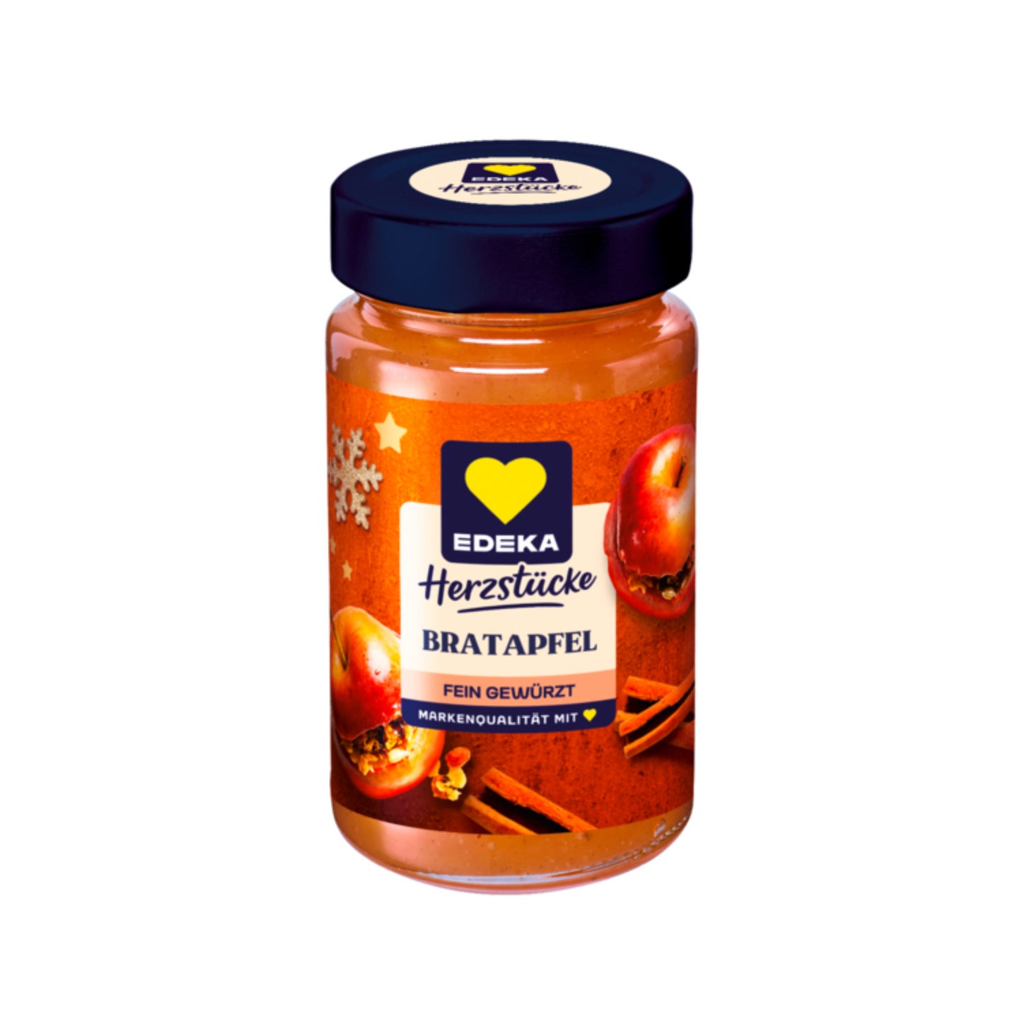 EDEKA Herzstücke Konfitüre extra Apfel mit Zimt und Vanille 285g