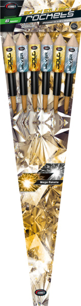 Comet Gold&Silver Rockets Raketensortiment 6 teilig