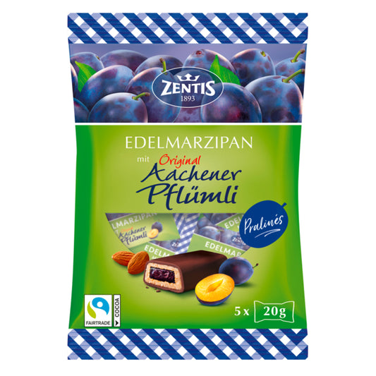 Zentis Edelmarzipan Aachener Pflümli 5x20g