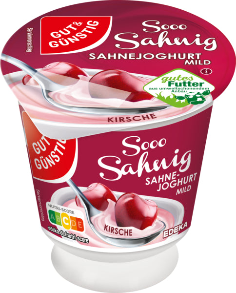 GUT&GÜNSTIG Sahnejoghurt mild Kirsch 150g