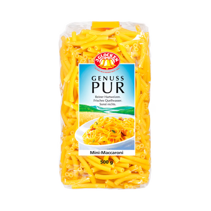 3 Glocken Genuss Pur Mini-Maccaroni 500g foodpipe [Lebensmittel-Lieferservice Rostock]