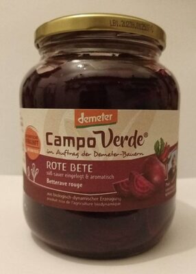 Demeter Campo Verde Rote Beete 680g