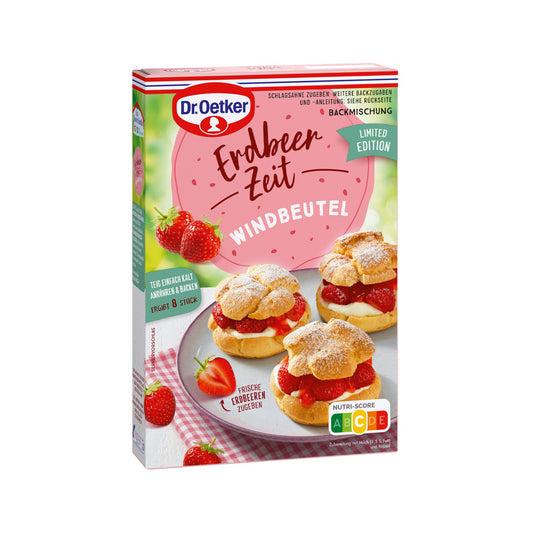 Dr.Oetker Erdbeerzeit Windbeutel Backmischung 170g