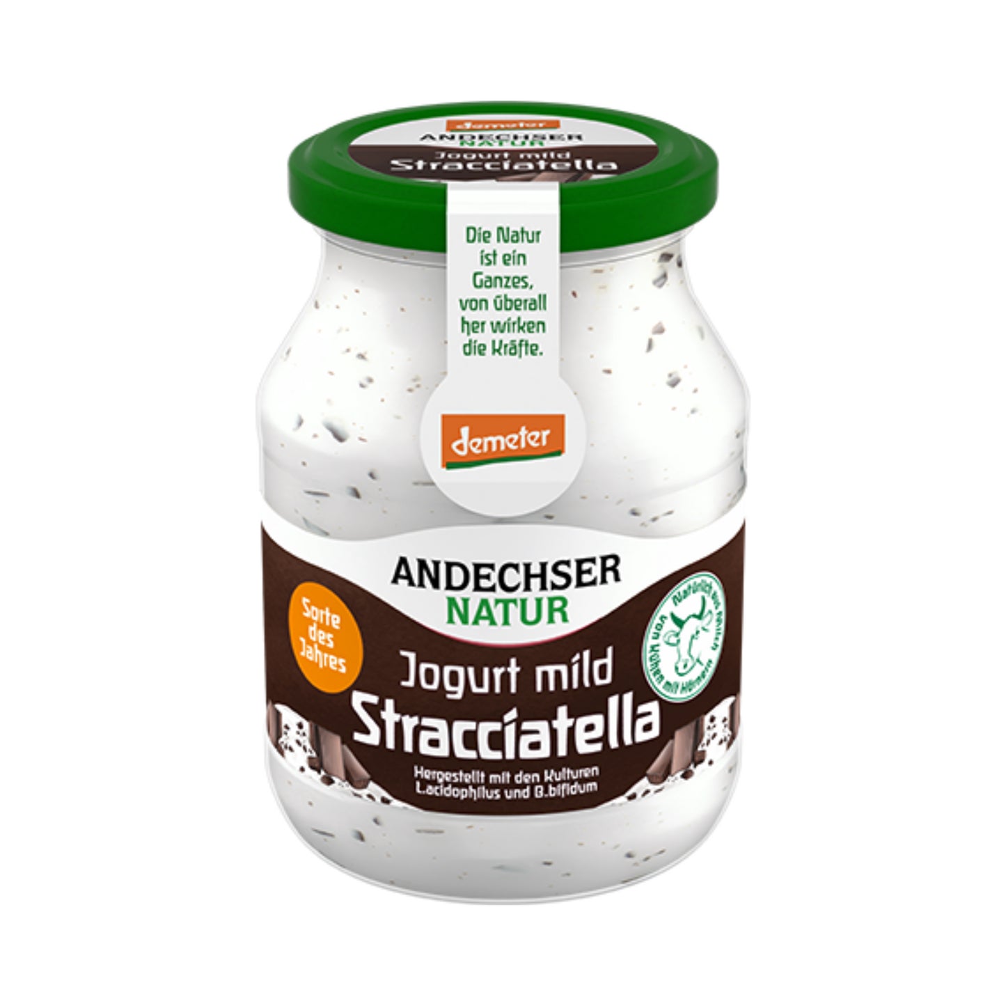 Demeter Andechser Natur Joghurt mild Stracciatella 3,8% 500g MW