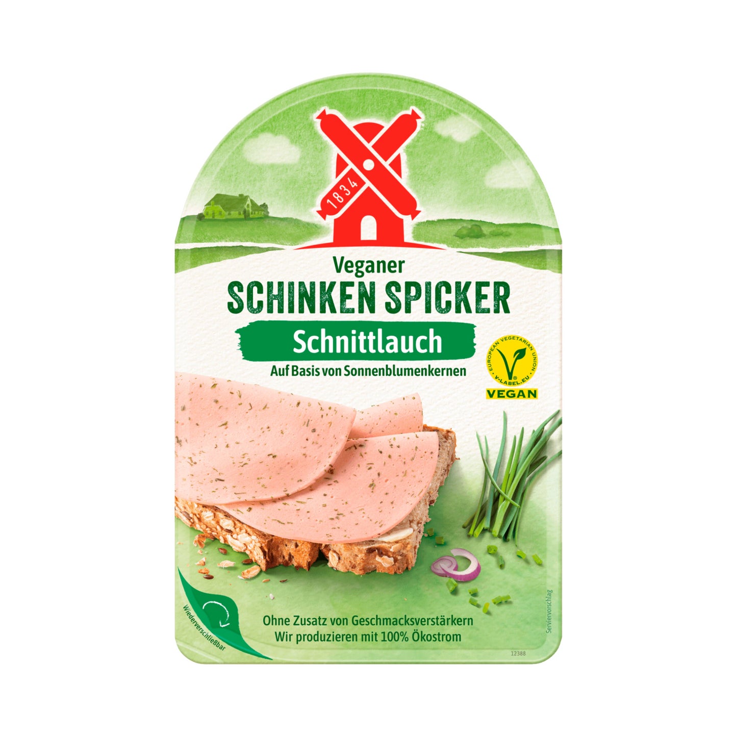 Rügenwalder Mühle Veganer Schinken Spicker mit Schnittlauch 80g