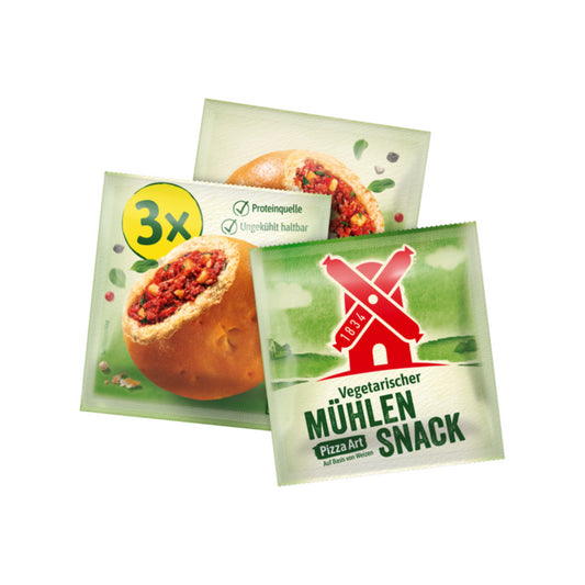 Rügenwalder Vegetarischer Mühlen Snack Bundle Pizza Art 3x40g