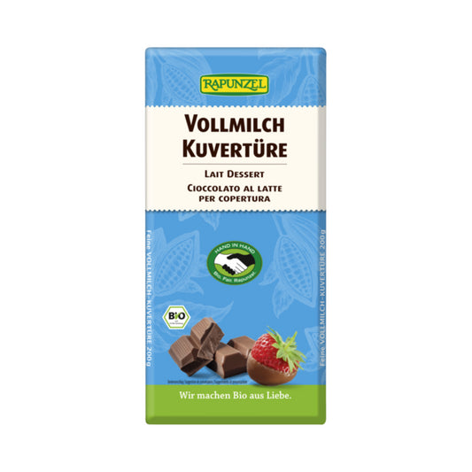 Bio Rapunzel Vollmilch Kuvertüre 200g