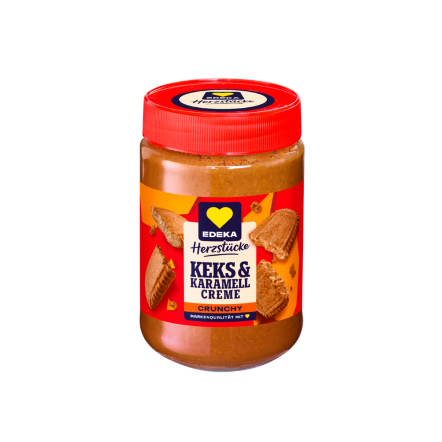 EDEKA Herzstücke Keks&Karamell Creme Crunchy 400g