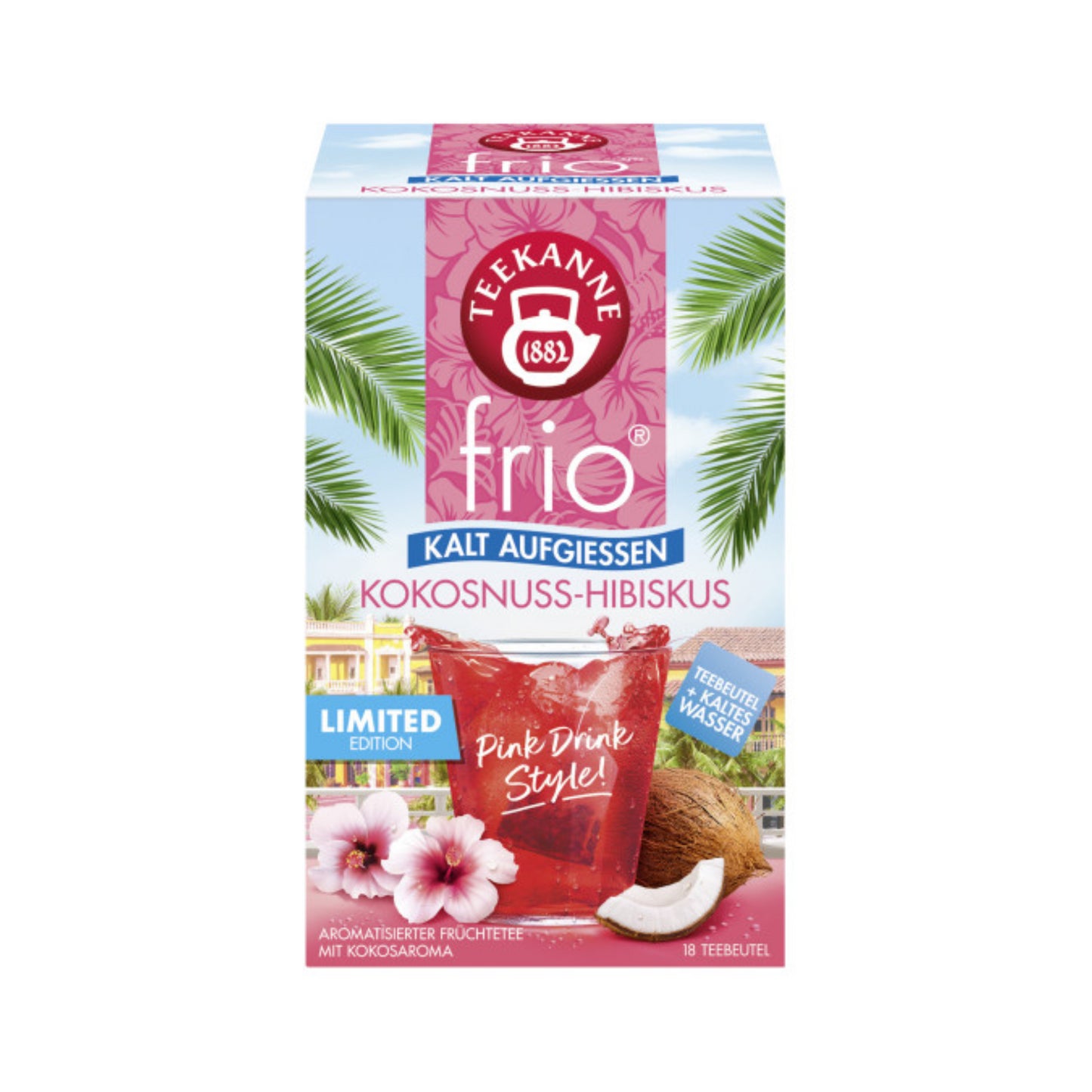 Teekanne Frio Hibiskus-Kokosnuss 18ST 45g
