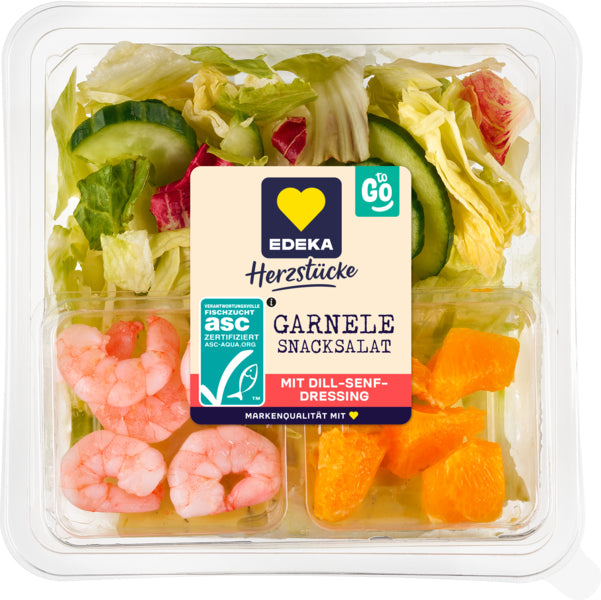 EDEKA Herzstücke Snacksalat Garnele 280g