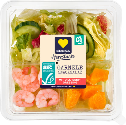 EDEKA Herzstücke Snacksalat Garnele 280g