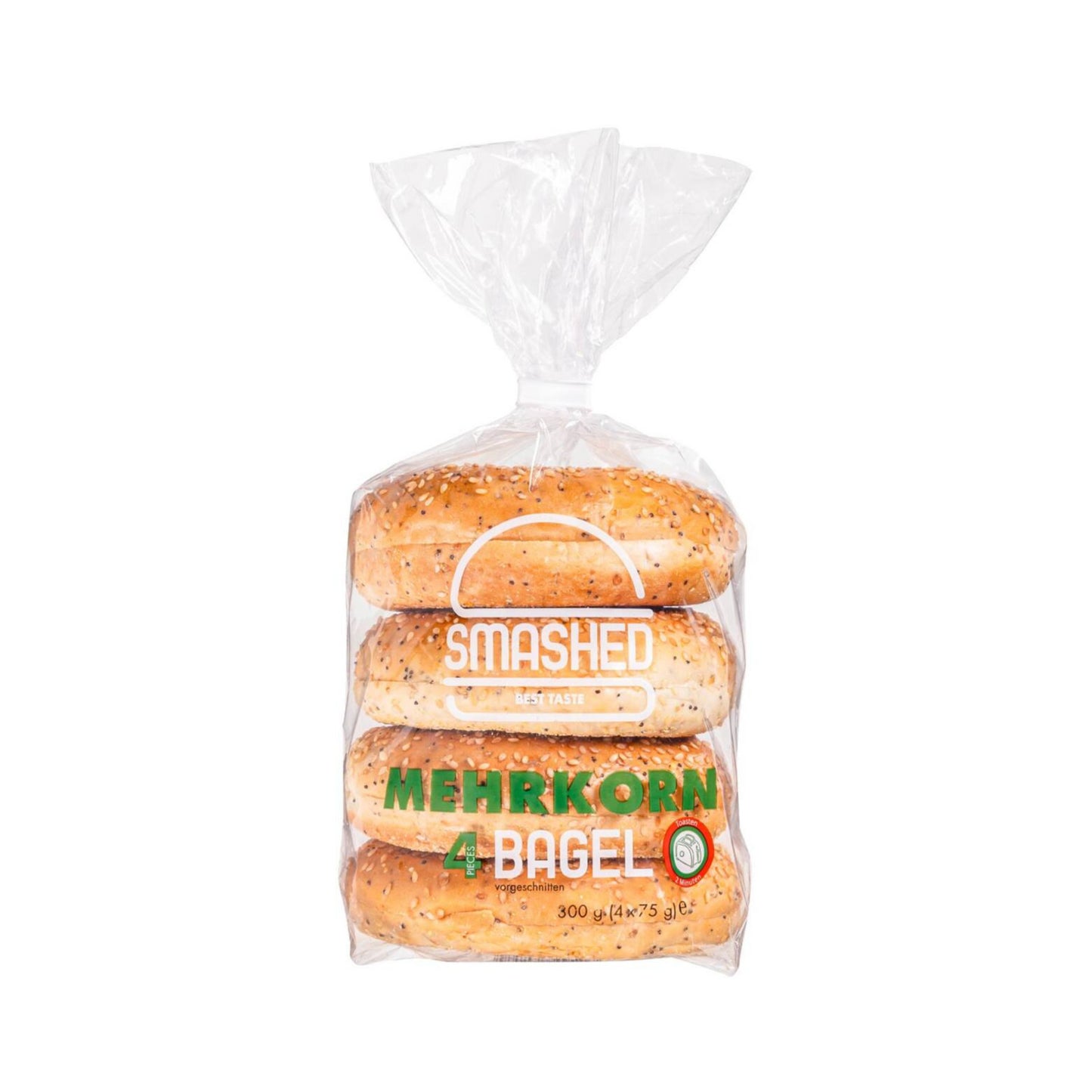 Smashed Bagels Mehrkorn 4ST 300g