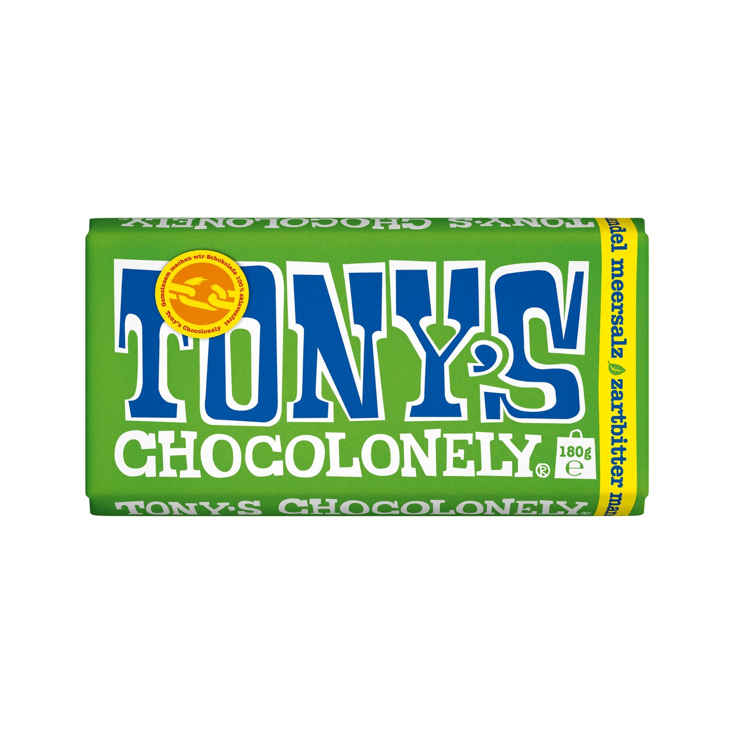 Tony's Chocolonely Zartbitterschokolade 51% Mandel Meersalz 180g